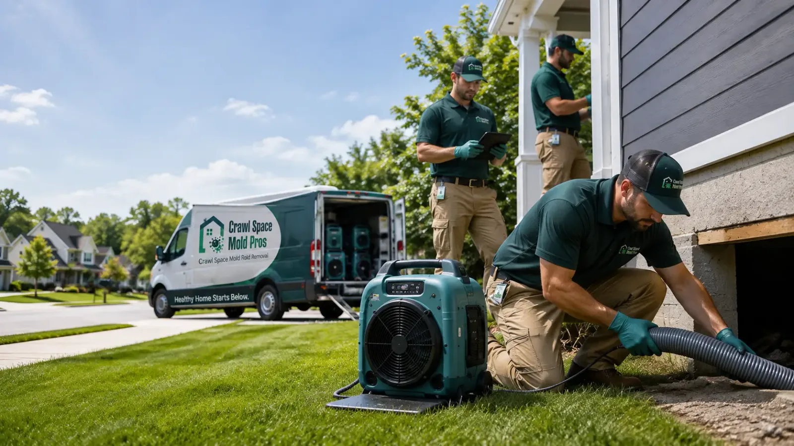 Crawl Space Mold Removal in Comins, MI